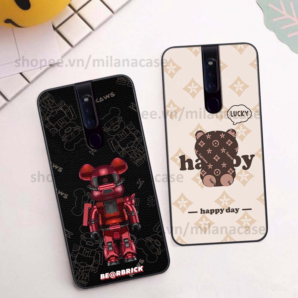 Ốp Oppo F11 / F11 Pro gấu be@rBrick gấu Teddy Kaws siêu đẹp, phong cách, cá tính