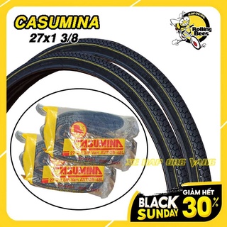 Vỏ Lốp Săm Ruột xe đạp phổ thông 27x1 3/8 Chính hãng casumina