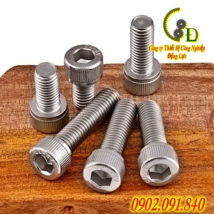 [20 cái] Ốc lục giác chìm 4ly, bulong (bu lông) inox 201 M4, vít chốt dài 14mm, 20mm, 30mm