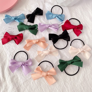 Dây buộc tóc nơ , kẹp tóc nơ ruy băng lụa satin