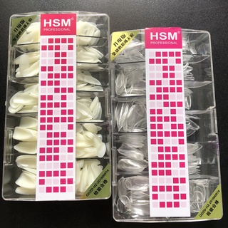 Móng Úp HSM Phom Bầu Nhọn ( Hạt Na )- HSM Chuẩn Phom Hộp 500 Móng