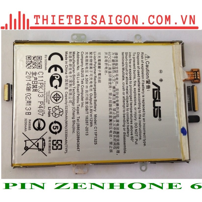PIN ZENPHONE 6
