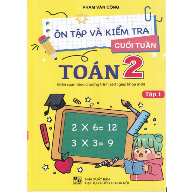 Sách - Combo Ôn Tập Và Kiểm Tra Cuối Tuần Toán 2 (Tập 1+Tập 2)