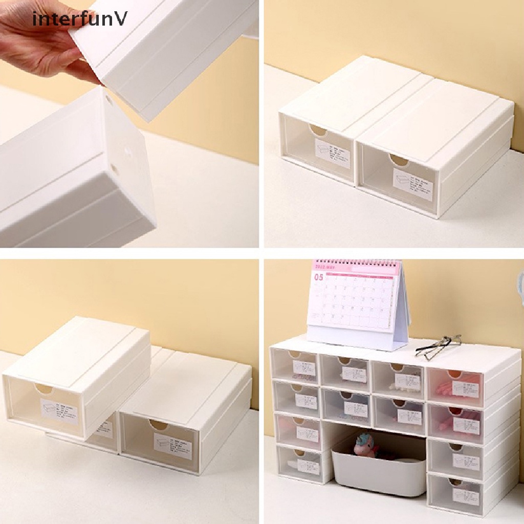 Hộp Đựng Bút / Trang Sức Để Bàn Nhiều Ngăn Trong Suốt Tiện Dụng