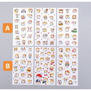 SET 4 STICKER MÈO HOẠT HÌNH DỄ THƯƠNG
