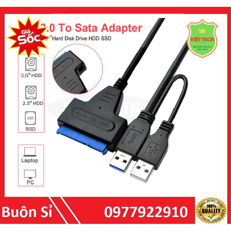 Cáp Chuyển Đổi Usb Sang 2.5 Inch Sata Cho Ổ Cứng 2.5 '' Hdd / Ssd