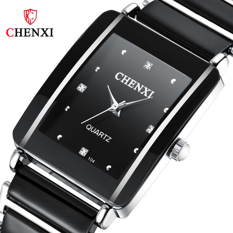 Đồng Hồ Đôi Nam Nữ Chenxi Đồng hồ cặp Dây thép Đính Đá Sang Trọng Thời Trang cao cấp -D15-