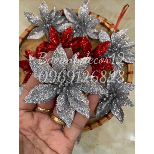 Hoa trà kim tuyến trang trí Noel , làm oản tài lộc