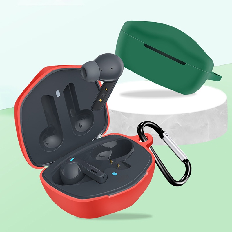Vỏ Bảo Vệ Hộp Sạc Tai Nghe QCY G1 Bằng Silicon Kèm Móc Khóa Tiện Dụng Ốp