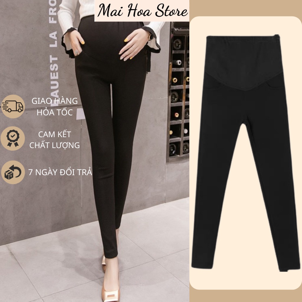 Quần bầu mùa hè,quần legging bầu công sở 40-80kg