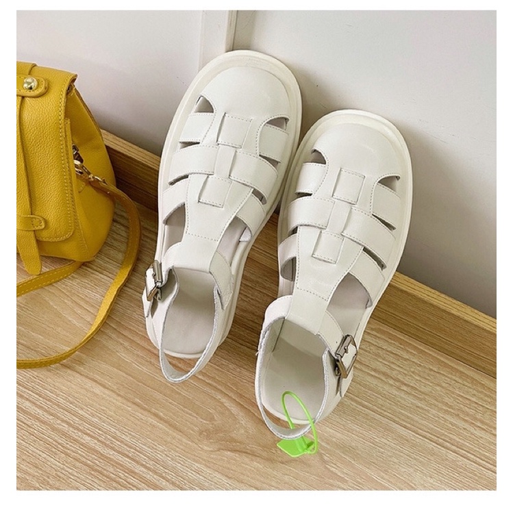 Sandal da đan ngang . xuất uk
