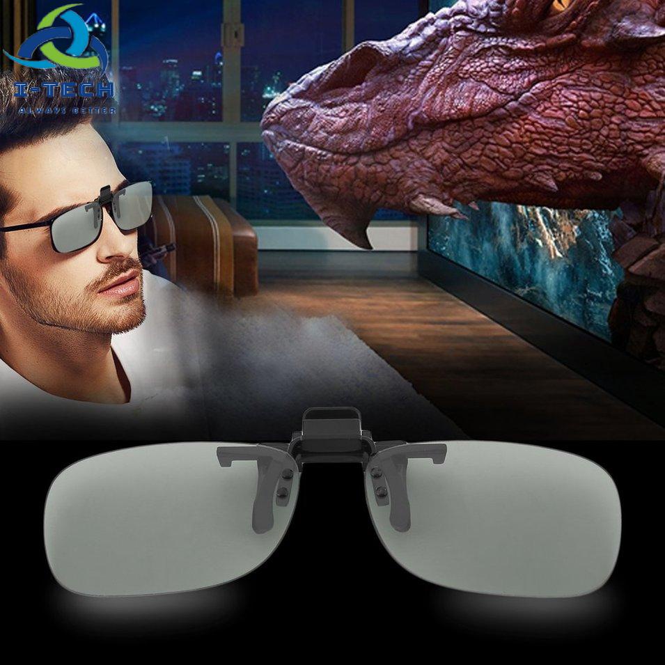 ⚡Promotion⚡Professional 3D Light Weight Man Woman Clip On Type Passive Circular 3D Glasses Clip For 3D TV Movie Cinema