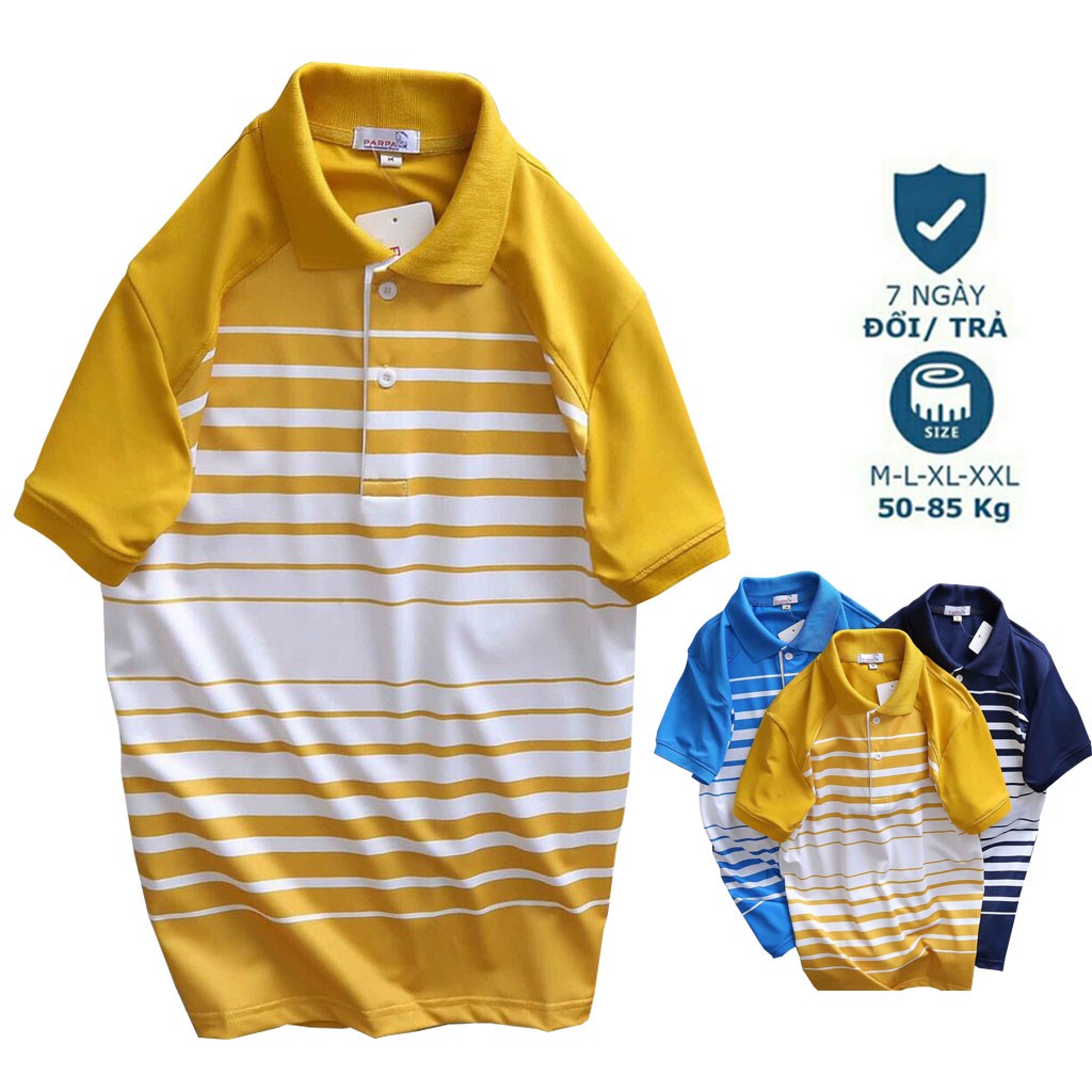 Áo Phông Nam Trung Niên -Áo thun Polo nam cổ bẻ  vải  Cotton lạnh xuất xịn, chuẩn form,sang trọng-lịch lãm | BigBuy360 - bigbuy360.vn