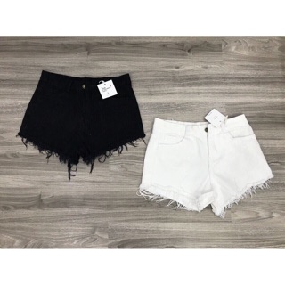 Quần short kaki co giãn tua rua