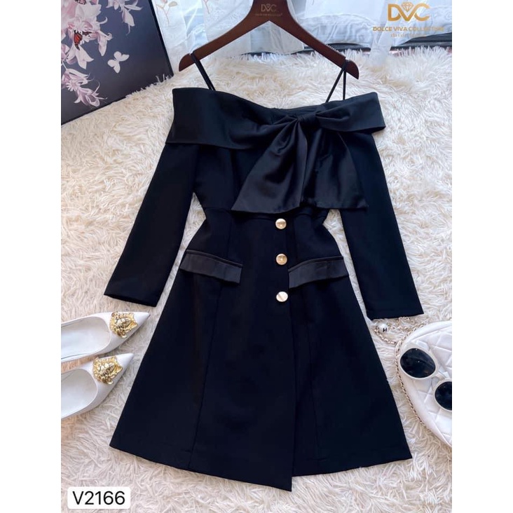 VÁY TRỄ VAI THIẾT KÉ V2166 - DOLCE VIVA COLLECTION PHÂN PHỐI CHÍNH THỨC