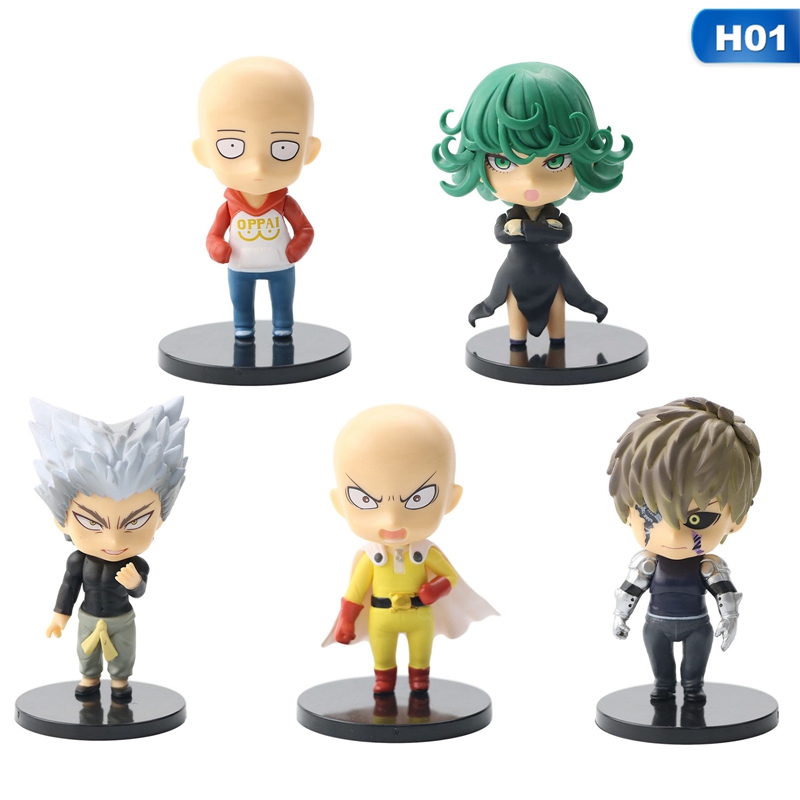 Set 5 Mô Hình Nhân Vật One-punch Man Xinh Xắn Đáng Yêu