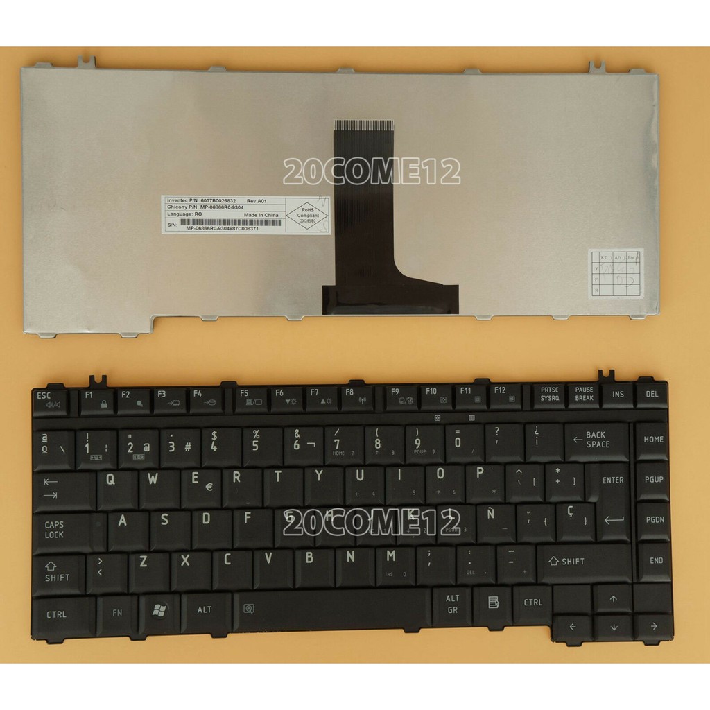 Bàn Phím Laptop Toshiba L510 A200 A205 M200 A300 L200 M300 L300 M500 M505