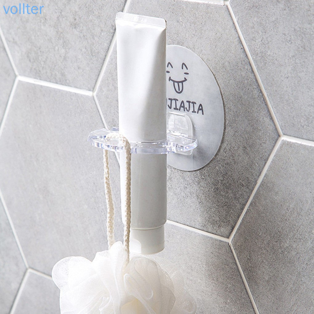 Móc nhựa hút tường để bàn chải đánh răng tiện lợi