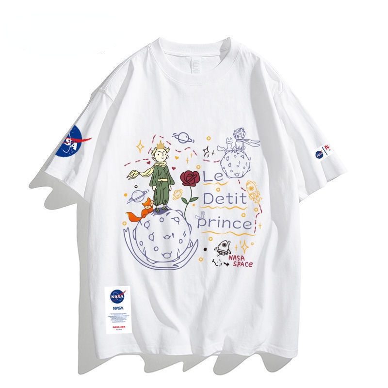 Áo Thun Tay Ngắn Chất Liệu Cotton In Họa Tiết Cho Cặp Đôi