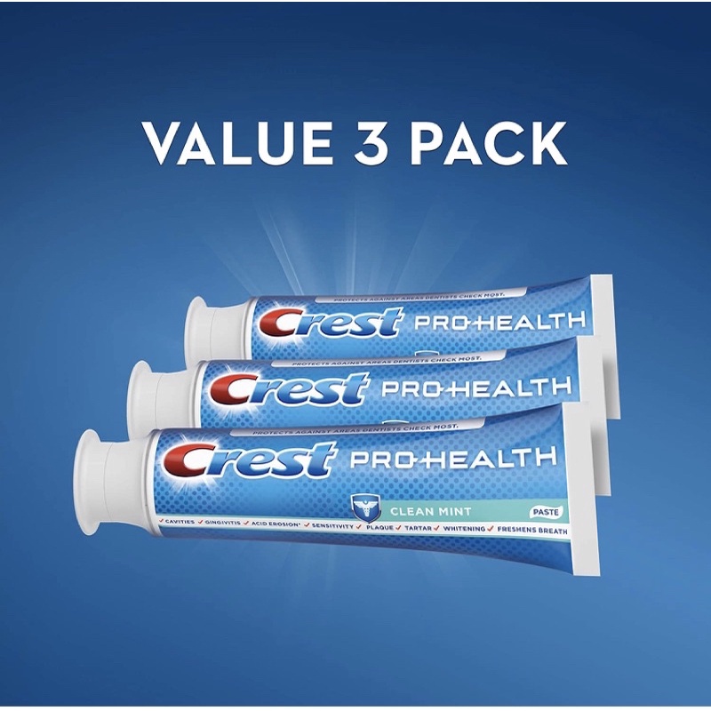Kem đánh răng Crest Pro-Health Smooth Formula Toothpaste, Clean Mint