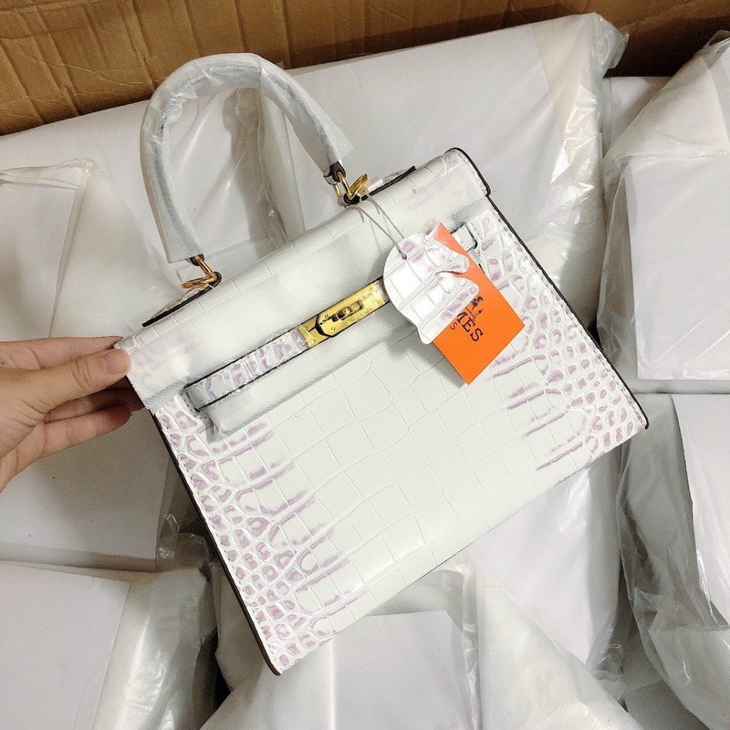 Túi Hm kelly da rắn