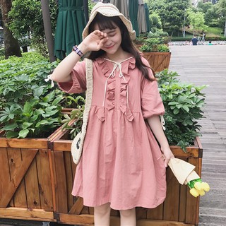 Đầm babydoll có thắt nơ dễ thương