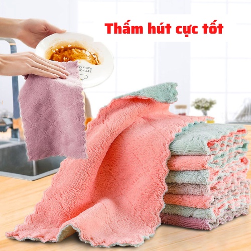 Khăn lau đa năng lau bếp lau tay siêu thấm chuyên dụng cho mọi căn bếp dễ dàng sử dụng ăn toàn cho các bà nội trợ