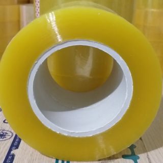 Combo 6 cuộn băng dính 5lạng/cuộn trong vàng lõi 4li