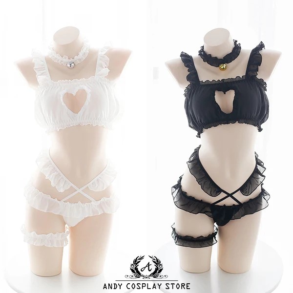 [CÓ SẴN] Quần áo set bra underwear heart sexy cute 14 | BigBuy360 - bigbuy360.vn