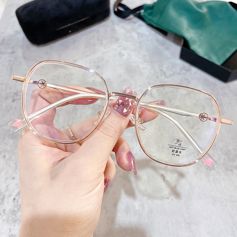 Mắt Kính Gọng Tròn Màu Xanh Dương Phong Cách Retro Thời Trang Jz2827 | BigBuy360 - bigbuy360.vn