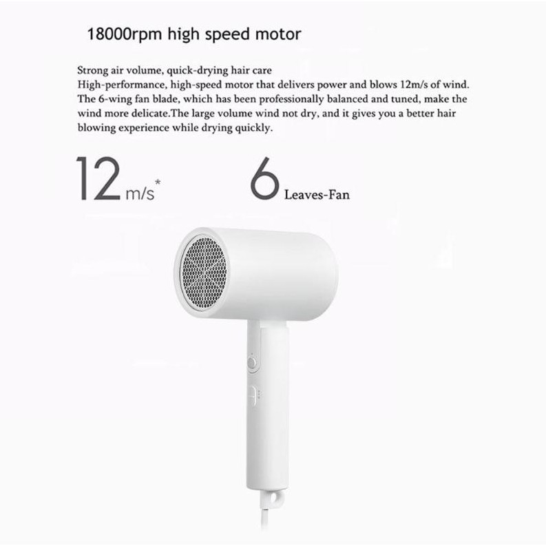 Máy sấy thông minh bổ sung ion âm cho tóc Xiaomi mijia Anions Hairdryer CMJ02LXW- 006361