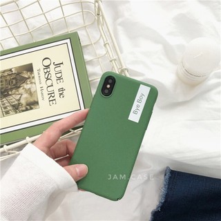 Ốp lưng iphone silicon trơn basic logo BYE BOY màu cơ bản đáng yêu đủ mã từ iphone 6/7/8/6plus/7plus/X được lựa màu