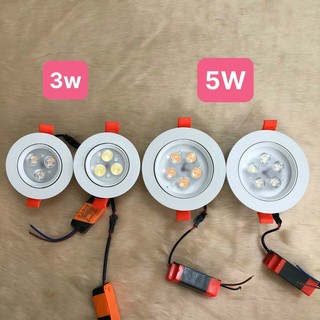Đèn led downlight COB âm trần 3W 5W 10W 20W ánh sáng trắng và vàng