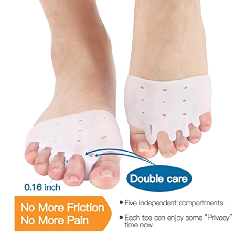 Đệm Silicone Tách Ngón Chân 5 Ngón Để Tách Ngón Chân
