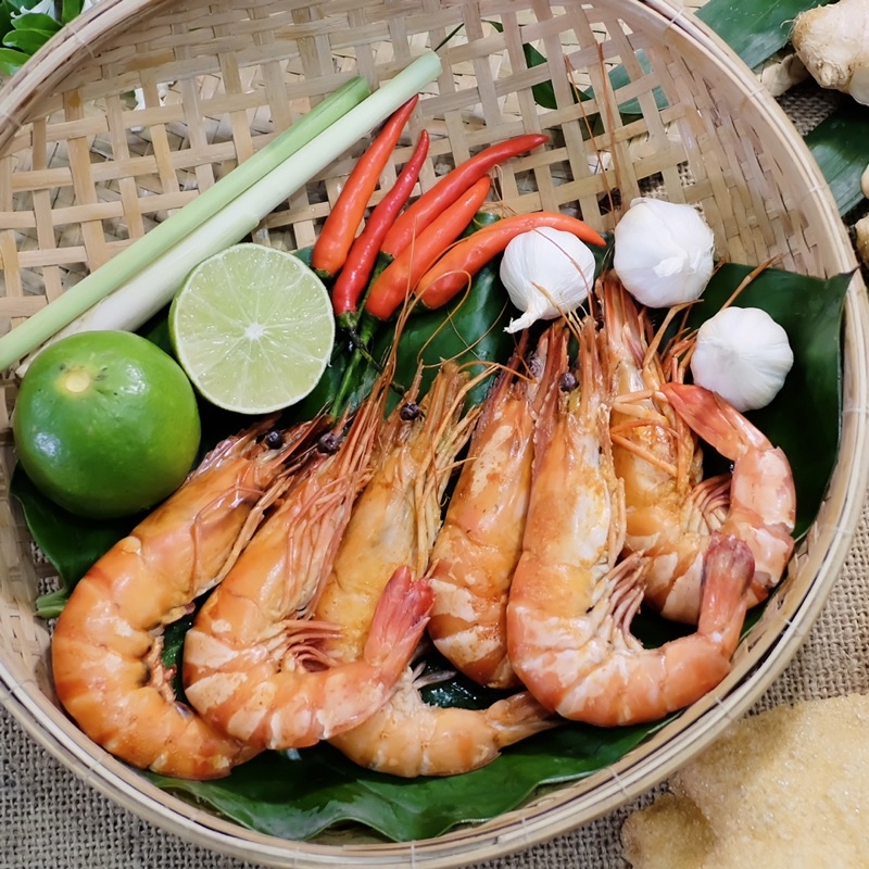 Tôm sú sinh thái rừng ngập mặn Cà Mau loại 2 175g/pack 4 con