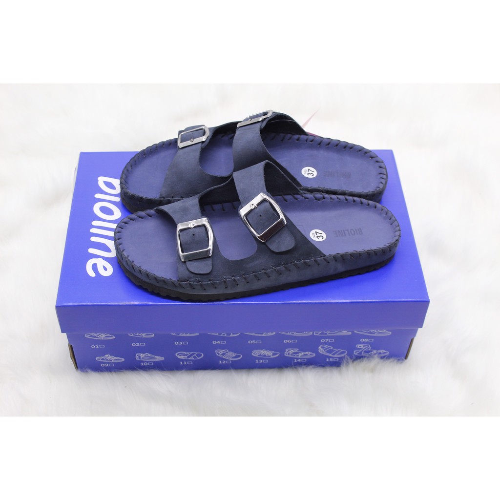 Dép birken vietnam da bò khâu tay UNISEX xuất khẩu châu âu Mã KT01