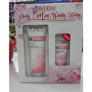 Sữa rửa mặt Pond's tặng kèm kem dưỡng trắng