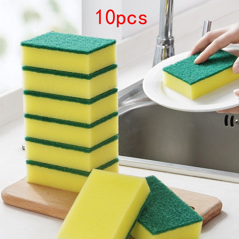 Set 10 miếng bọt biển rửa chén tiện lợi