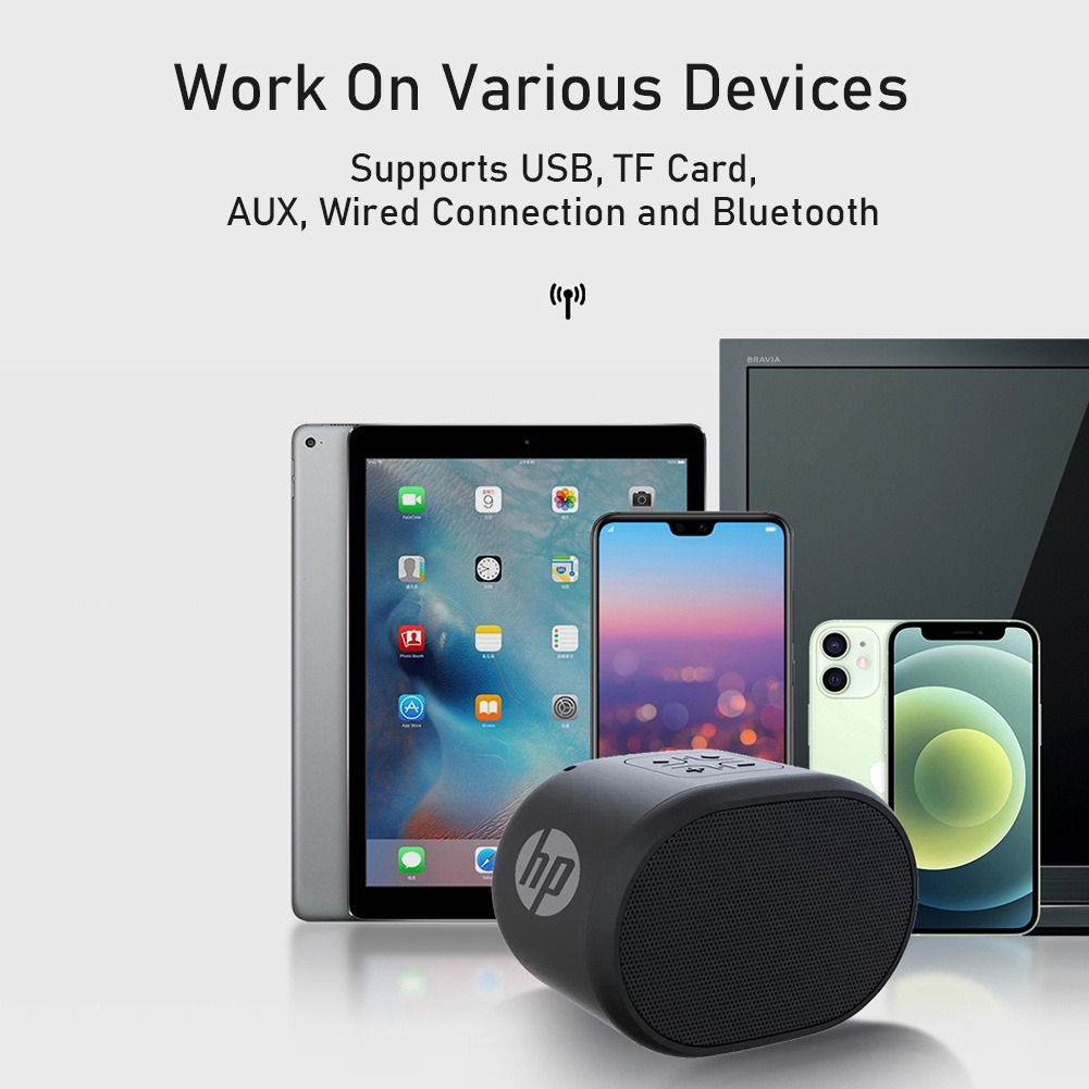 Loa Bluetooth HP S01 Âm Thanh Hifi Sống Động Chất Lượng Cao Cho Laptop Máy Tính Để Bàn / TV / Điện Thoại