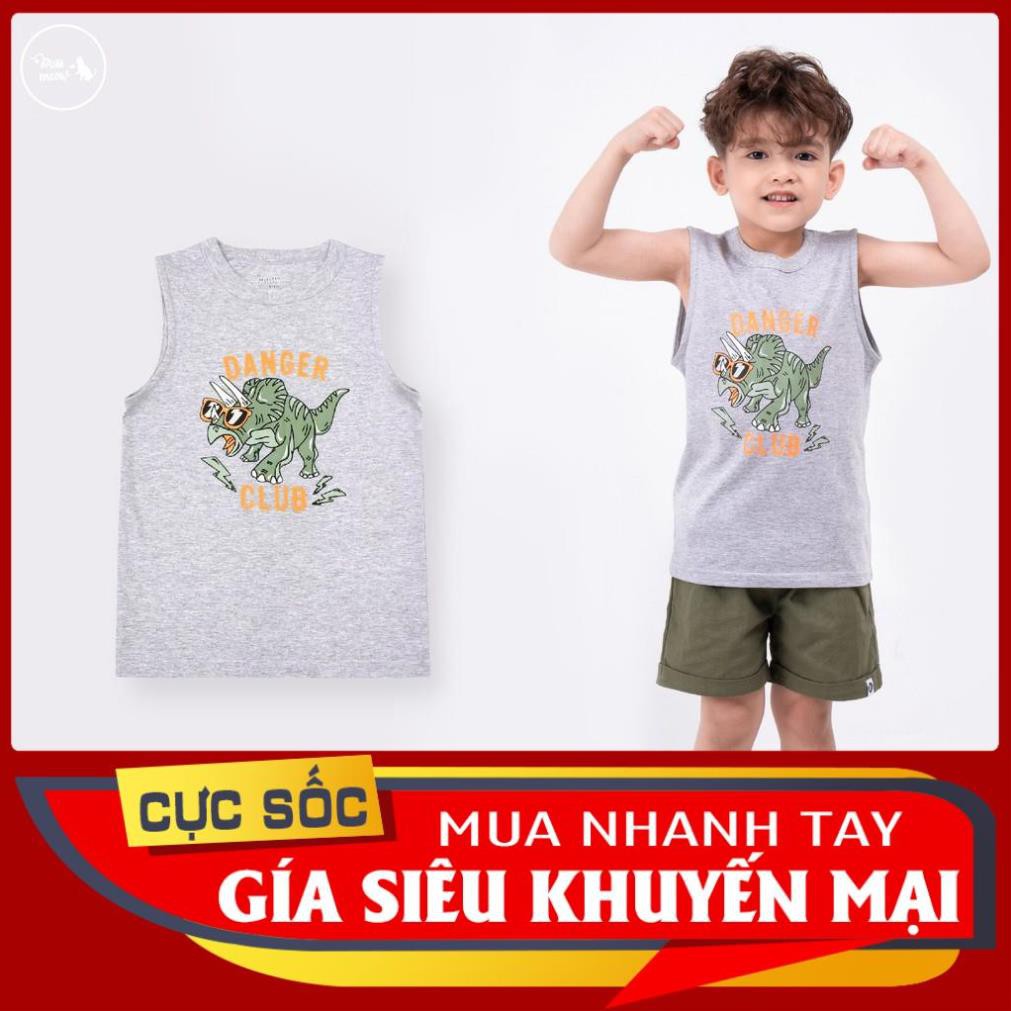 [MADE IN VIETNAM] Quần Áo Trẻ Em Bigfox Áo Ba Lỗ Cho Bé Trai Sát Nách Mùa Hè Chất Cotton, Mã Xuất Online 12 *