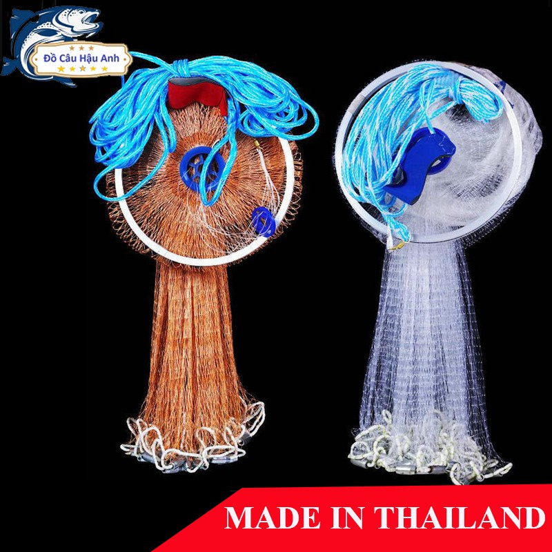 Chài đánh bắt cá Thái Lan sợi dù, sợi cước cao cấp (cam kết đổi trả trong 2 tuần đầu)