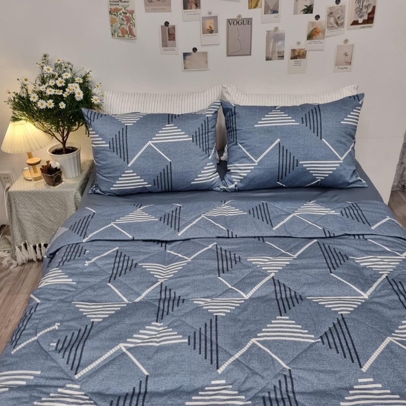 Vải may ga gối cotton Hàn quốc cao cấp, chất đẹp nằm mát