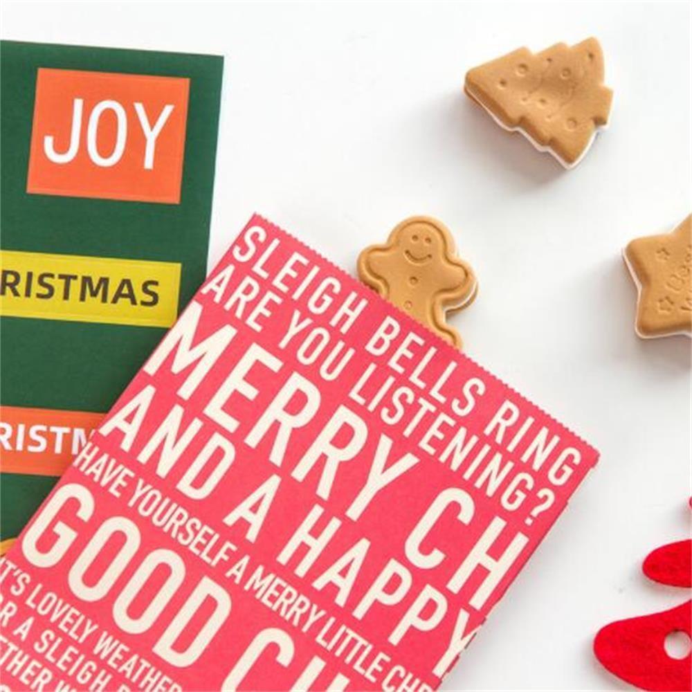 PINEVN Set 6 Túi Đựng Bánh Quy Làm Quà Giáng Sinh / Bạn Bè / Bánh Quy Hình Tuần Lộc / Giáng Sinh