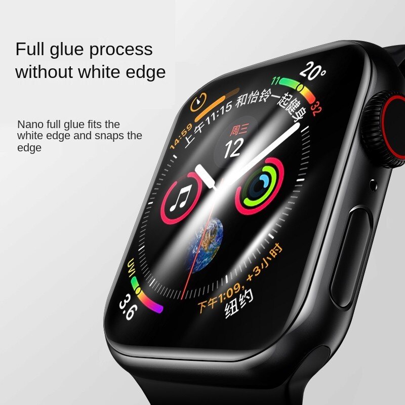 Set 2 kính cường lực bảo vệ màn hình cho iWatch 7/6/5/4/3 /SE 45mm / 40mm / 42mm / 38mm /41mm / 44mm Dây đeo Apple Watch