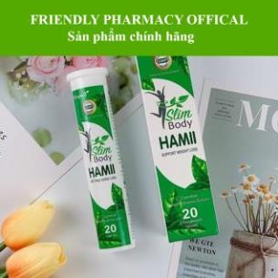 Slim body hamii – Viên sủi hỗ trợ giảm cân hiệu quả, an toàn, giúp chuyển hóa chất béo (20 viên)