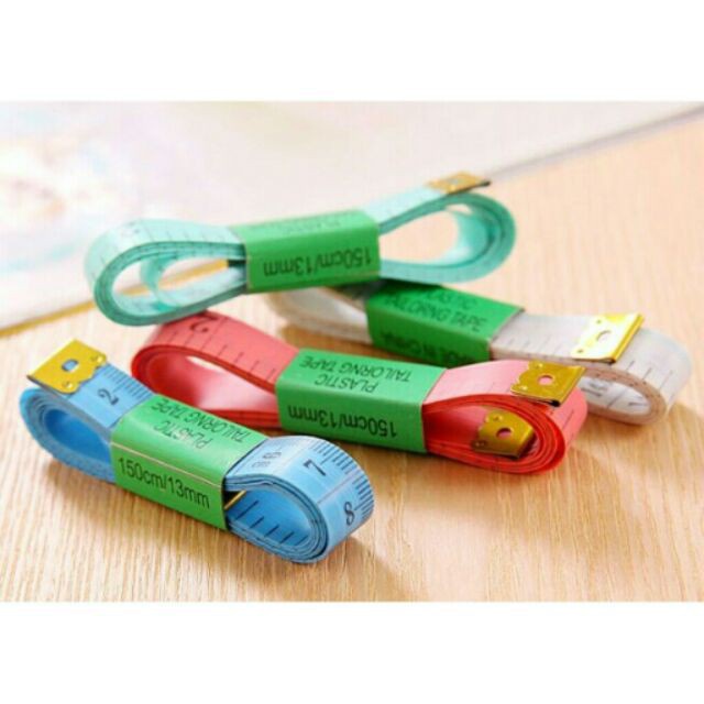 COMBO 5 Thước Dây Mềm Đầu Thép H4 Đo Quần Áo May Đồ - Đo Eo 3 Vòng Kiểm Tra Sức Khỏe 1.5 Mét - Quà Tặng Khách Hàng 11132