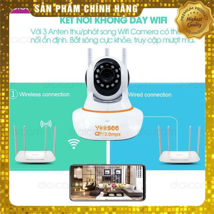 [FREESHIP - Giá Tại Xưởng] Camera IP YooSee 3.0mpx - Ultra HD 2K Siêu nét - Kèm thẻ nhớ 32gb | BigBuy360 - bigbuy360.vn