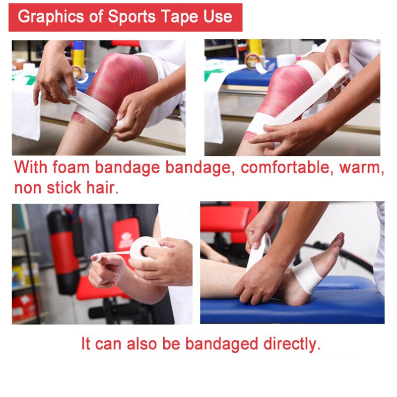 Cuộn 10M Băng Dán Thể Thao Co Giãn Hỗ Trợ Chấn Thương Cơ Bắp Sự Bảo Vệ Sport Tape