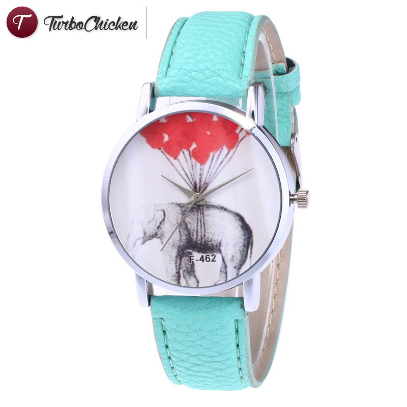 #Đồng hồ đeo tay# Round Dial Couple Watch Cartoon Printing Quartz Watch for Women Men Couple Watches Good Gifts