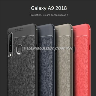 Ốp lưng Silicon dẻo giả da Auto Focus cho Samsung Galaxy A9/A8/A7/A6/A5/A8 Plus/A6 Plus 2016/2017/2018/A9/C9/Pro